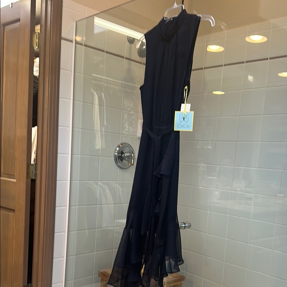 CeCe Midnight Blue High Low Dress